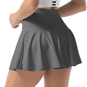 Aurgelmir Women's Pleated Tennis Skirt Athletic Golf Skorts with Shorts